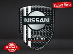Nissan Autocollants Silicone Style Course Étiquettes Premium